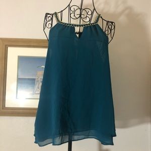 Mine Medium Jewel Blue Tank Top